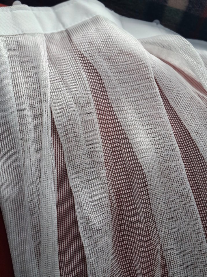 Bohem Beyaz Tül Perde 3 mt - Görsel 2