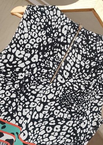 Zincir Detaylı Bohem Desenli elbise - Görsel 3