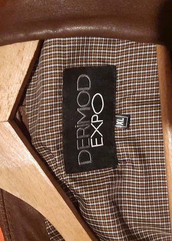 Düğmeli Kahverengi Erkek Deri Ceket - Görsel 2