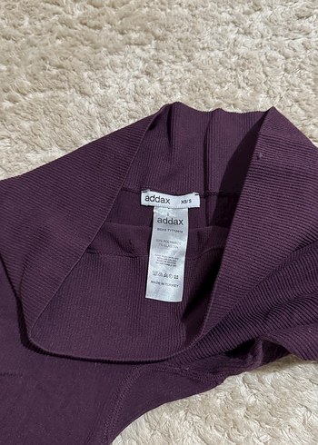 Kadın Mor Dar Kesim Uzun Tayt - Görsel 2