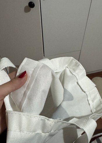 Beyaz Baskılı Kadın Omuz Çantası - Görsel 3