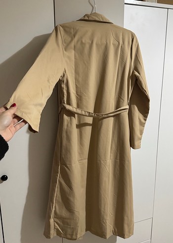 Bej Midi Kadın Trençkot - Görsel 3