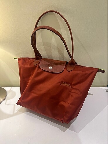 longchamp le pliage small orijinal kiremit rengi