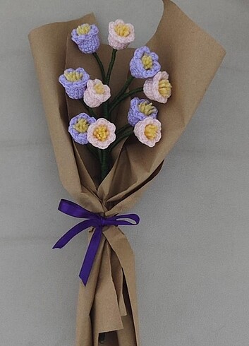 Amigurumi Orgu Cicek Buketi - Görsel 2