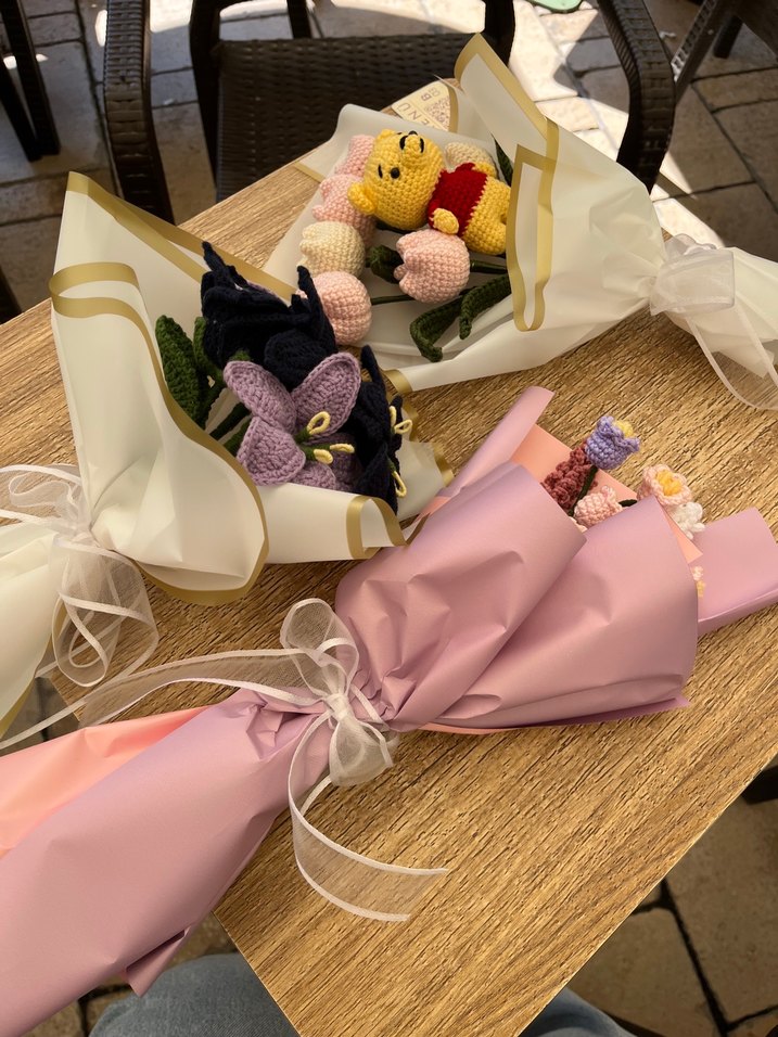 Amigurumi Orgu Cicek Buketi - Görsel 3