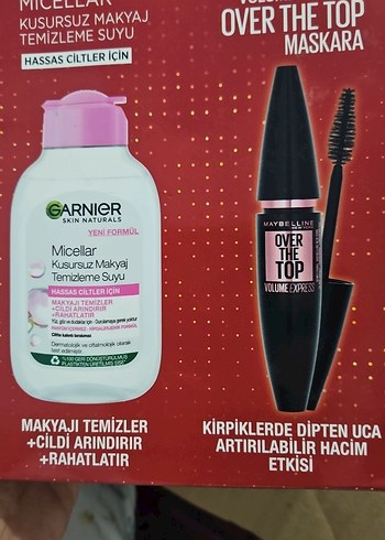 Garnier Hassas Ciltler Micellar Temizleme Suyu ve Maskara Seti - Görsel 2