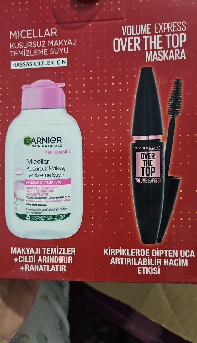 Garnier Hassas Ciltler Micellar Temizleme Suyu ve Maskara Seti - Görsel 2