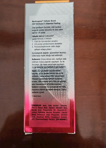 Neutrogena Cellular Boost C Vitamini Peeling - Görsel 3