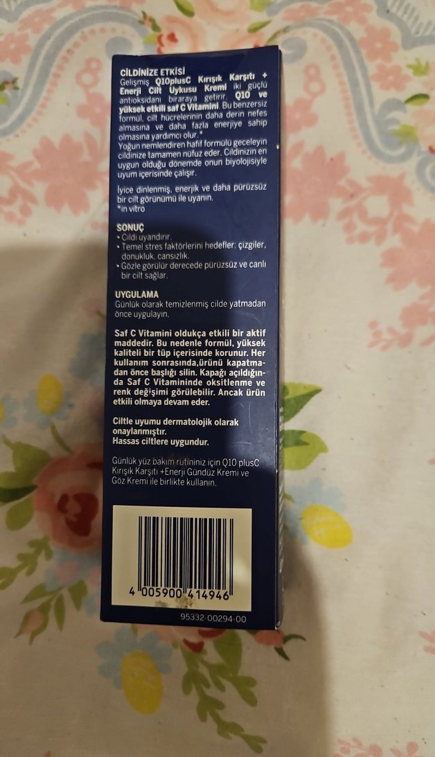 Nivea Q10 Plus C Kırışık Karşıtı Cilt Uyku Kremi 40ml - Görsel 3