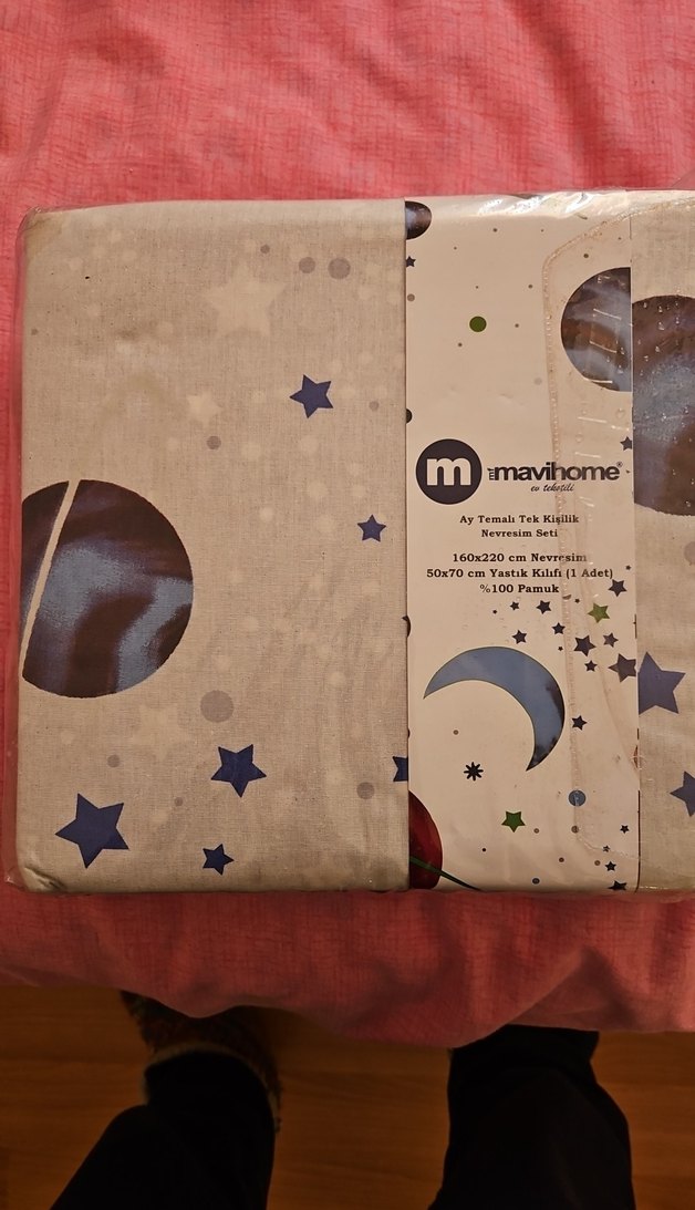 Mavihome Ay Temalı Tek Kişilik Nevresim Seti - Görsel 2
