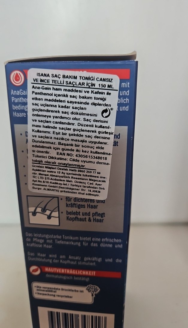 ISANA sac bakim Toniği ve Schwarzkopf gliss sivi sac kremi - Görsel 2