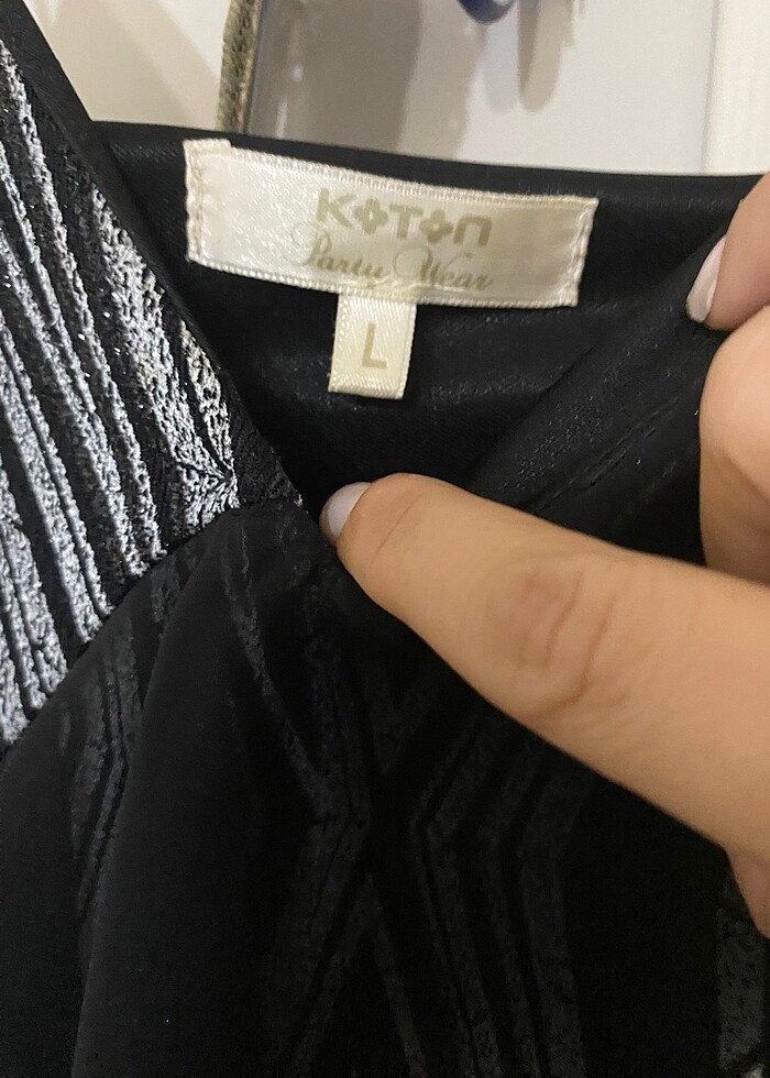 KOTON PARILTILI DÜĞÜN MEZUNİYET ELBİSESİ - Görsel 4