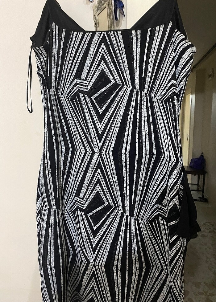 KOTON PARILTILI DÜĞÜN MEZUNİYET ELBİSESİ - Görsel 3