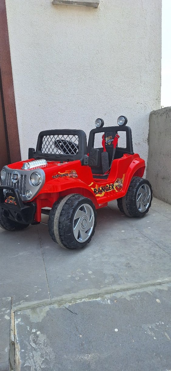 Kırmızı Elektrikli Binici Araba - Görsel 4