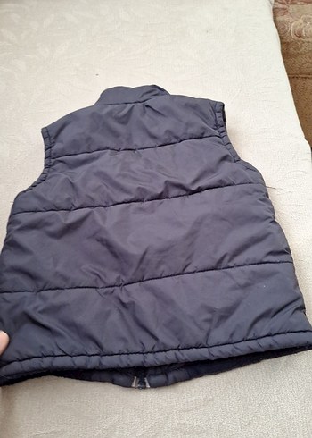 4 Yaş Beden Gri Erkek Çocuk Fermuarlı Yelek