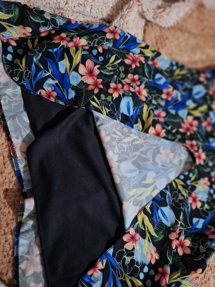 Çiçek Desenli Straplez Mini Bohem Elbise - Görsel 3