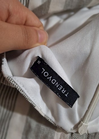 Gri Keten Uzun Kolsuz Bohem Elbise - Görsel 4