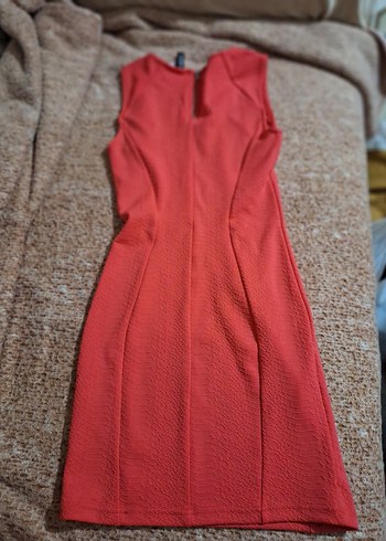 Kırmızı Desenli elbise - Görsel 2