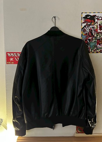 Erkek Zara Deri Ceket - Görsel 4
