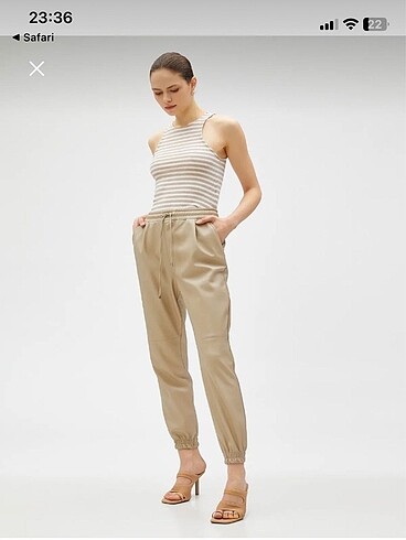 Koton deri Jogger pantolon