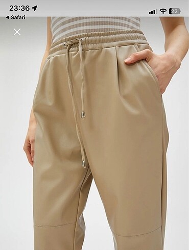 m Beden Koton deri Jogger pantolon