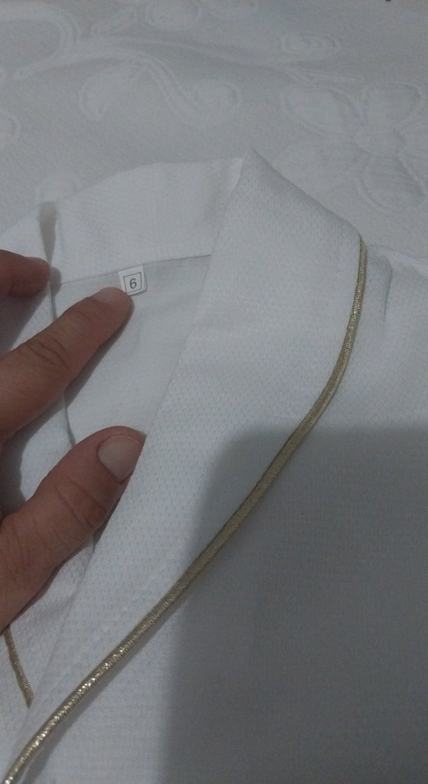 Beyaz Uzun Kollu sünnet Pijamasi Takımı - Görsel 3