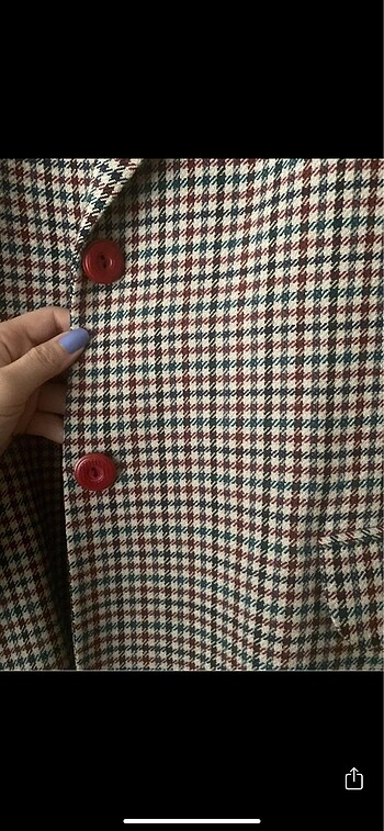 Ekoseli vintage ceket
