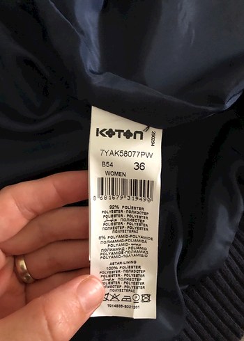 Kadın Altın Desenli Fermuarlı Ceket - Görsel 4