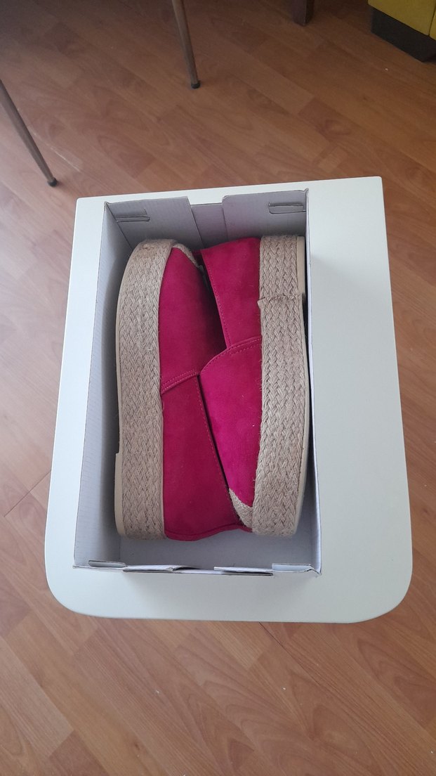 Pembe Süet Dolgu Topuk Espadril - Görsel 2