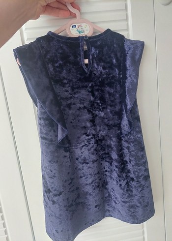 lacivert kız cocuk elbisesi - Görsel 2