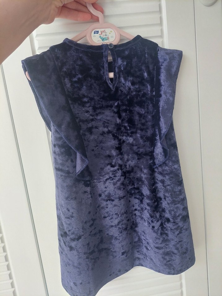 lacivert kız cocuk elbisesi - Görsel 2