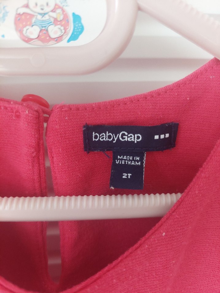 Kız Çocuk Pembe Fiyonklu Kolsuz Elbise - Görsel 3