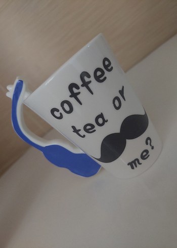 Renkli Saplı Müzik Temalı Seramik Kupa - Görsel 4