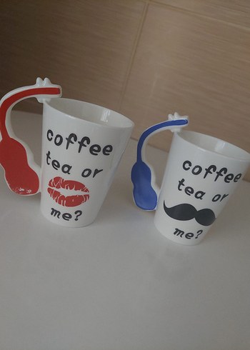 Renkli Saplı Müzik Temalı Seramik Kupa - Görsel 2