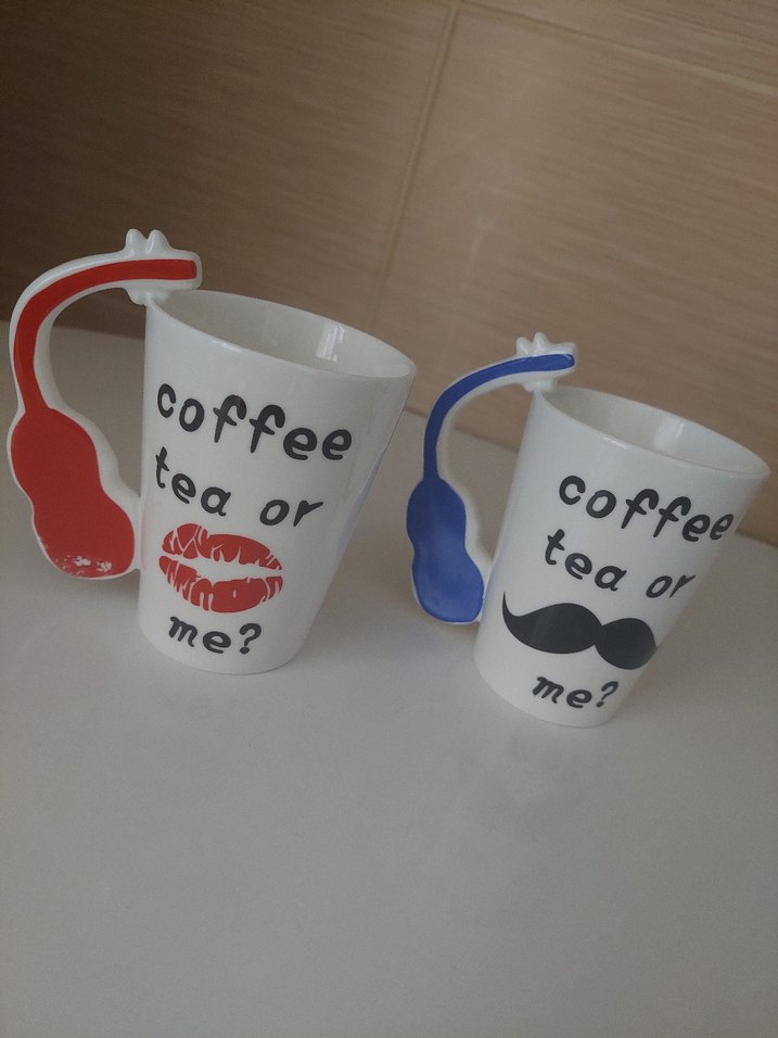 Renkli Saplı Müzik Temalı Seramik Kupa - Görsel 2