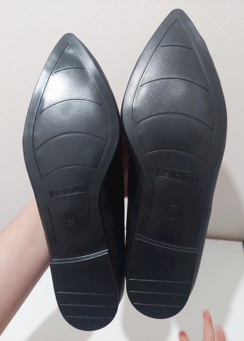 Siyah Fiyonk Detaylı Kadın Topuklu Babet - Görsel 3