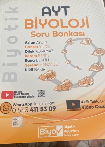 AYT Biyoloji Soru Bankası - Biyotik Yayınları