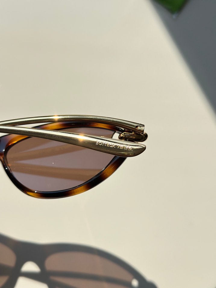 Bottega Veneta Kahverengi Şeffaf Kadın Güneş Gözlüğü - Görsel 5
