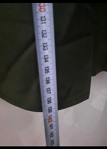 Haki Yeşil Uzun elbise - Görsel 5