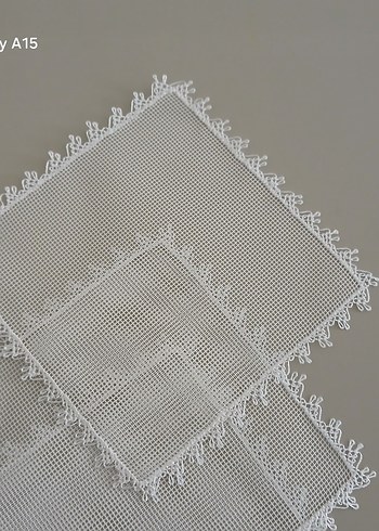 El İşçiliği igne oyasi kahve sunum Peçete Seti adet fiyatıdır - Görsel 2