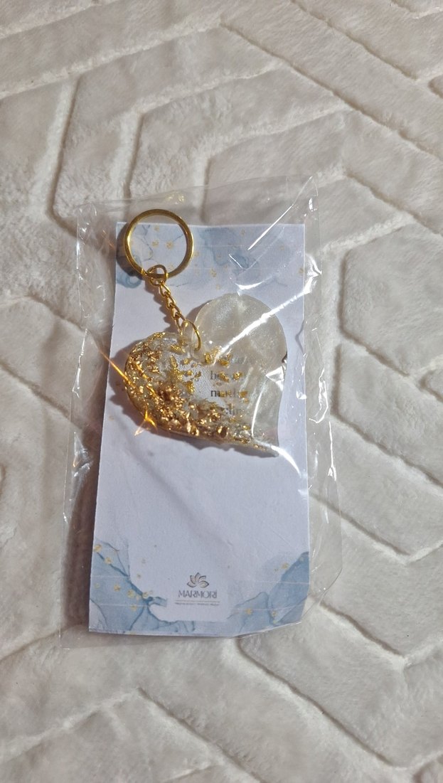 Altın Renk Zincir Detaylı Bohemana Anahtarlık - Görsel 2