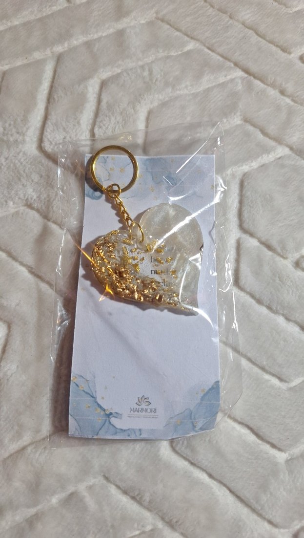 Altın Renk Zincir Detaylı Bohemana Anahtarlık - Görsel 3