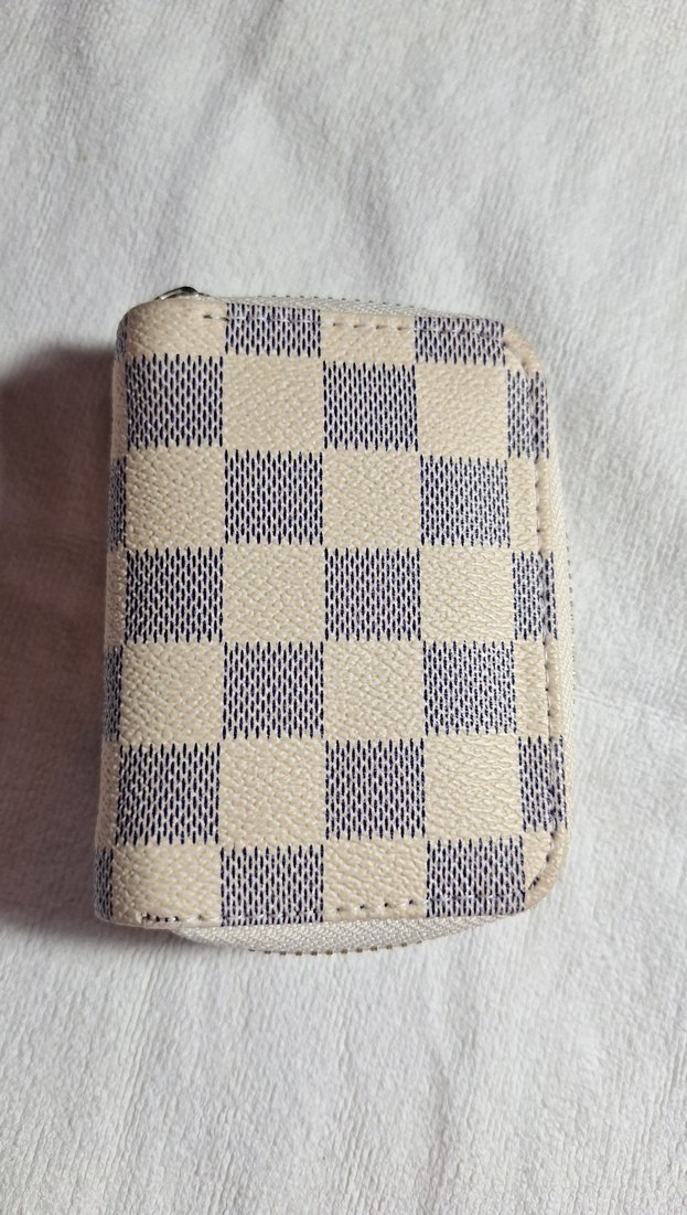 Beyaz Kareli Tokalı Kadın Cüzdan - Görsel 2