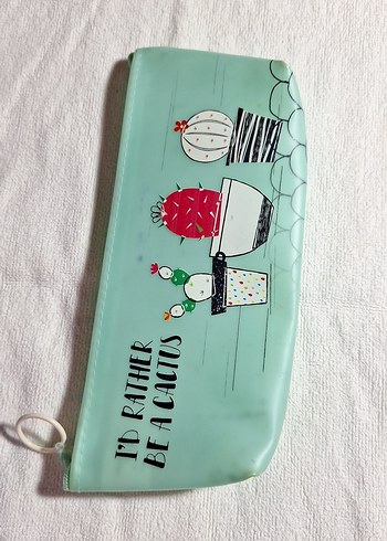 Yeşil Baskılı Fermuarlı kalemlik - Görsel 2