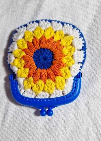 Renkli Örgü Bohem Kadın Cüzdanı - Görsel 4