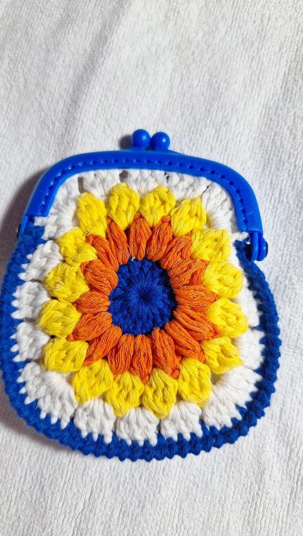 Renkli Örgü Bohem Kadın Cüzdanı - Görsel 2