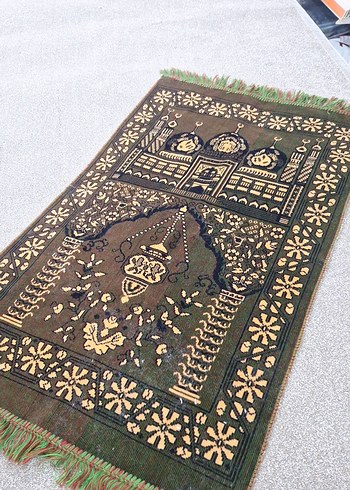 Kahverengi Desenli Geleneksel namazlık - Görsel 3