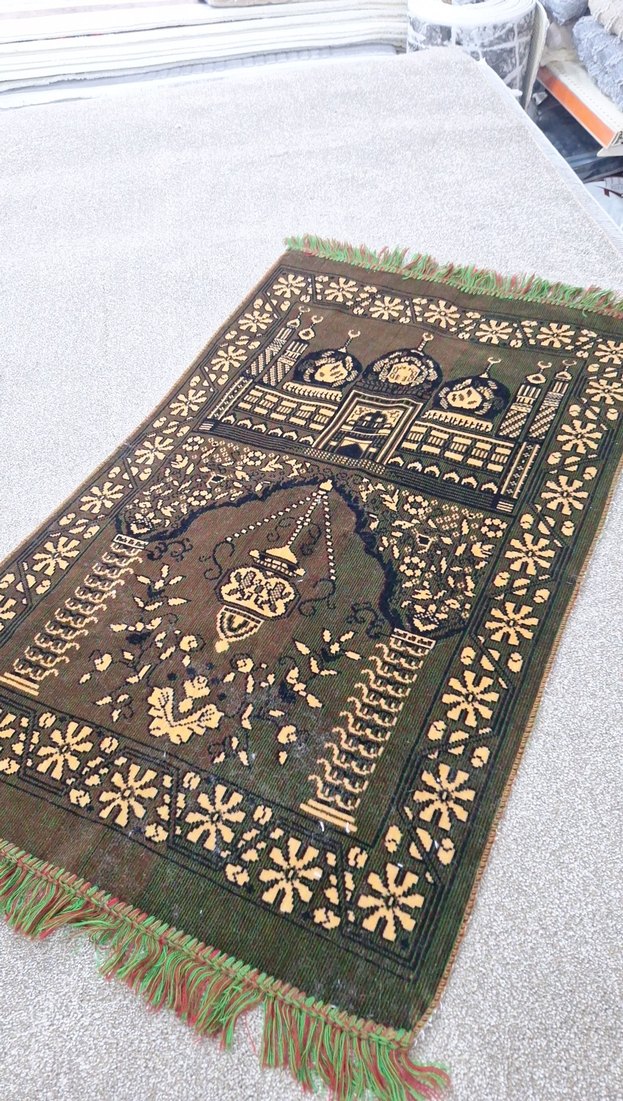 Kahverengi Desenli Geleneksel namazlık - Görsel 3