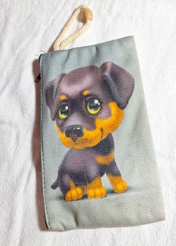 Fermuarlı Baskılı Kahverengi Köpek Kıyafeti kalemlik - Görsel 2