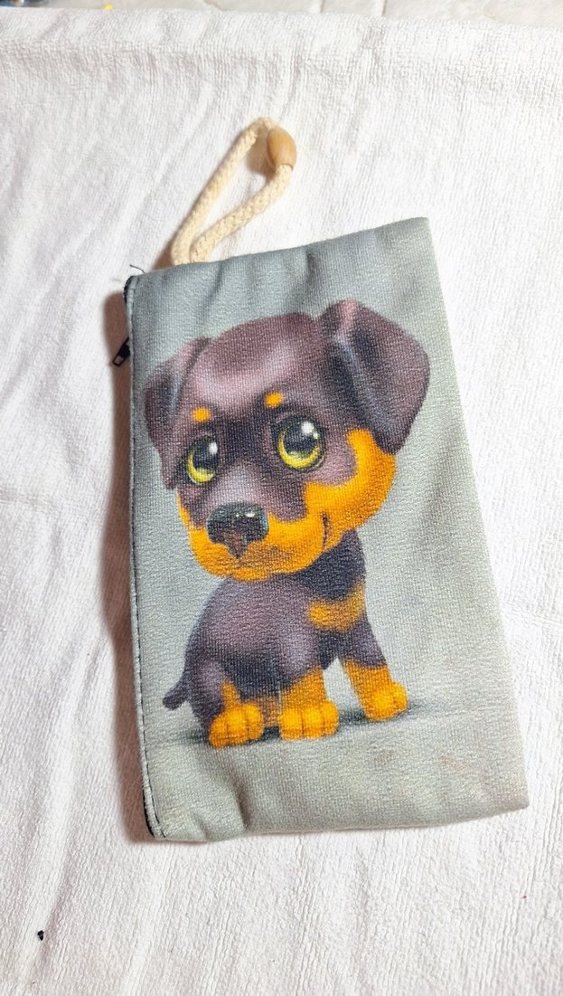 Fermuarlı Baskılı Kahverengi Köpek Kıyafeti kalemlik - Görsel 2